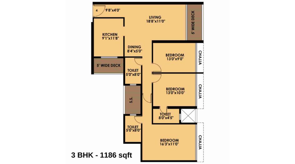 Moreshwar-19-East-Floor-Plan-3-BHK-1186-sqft