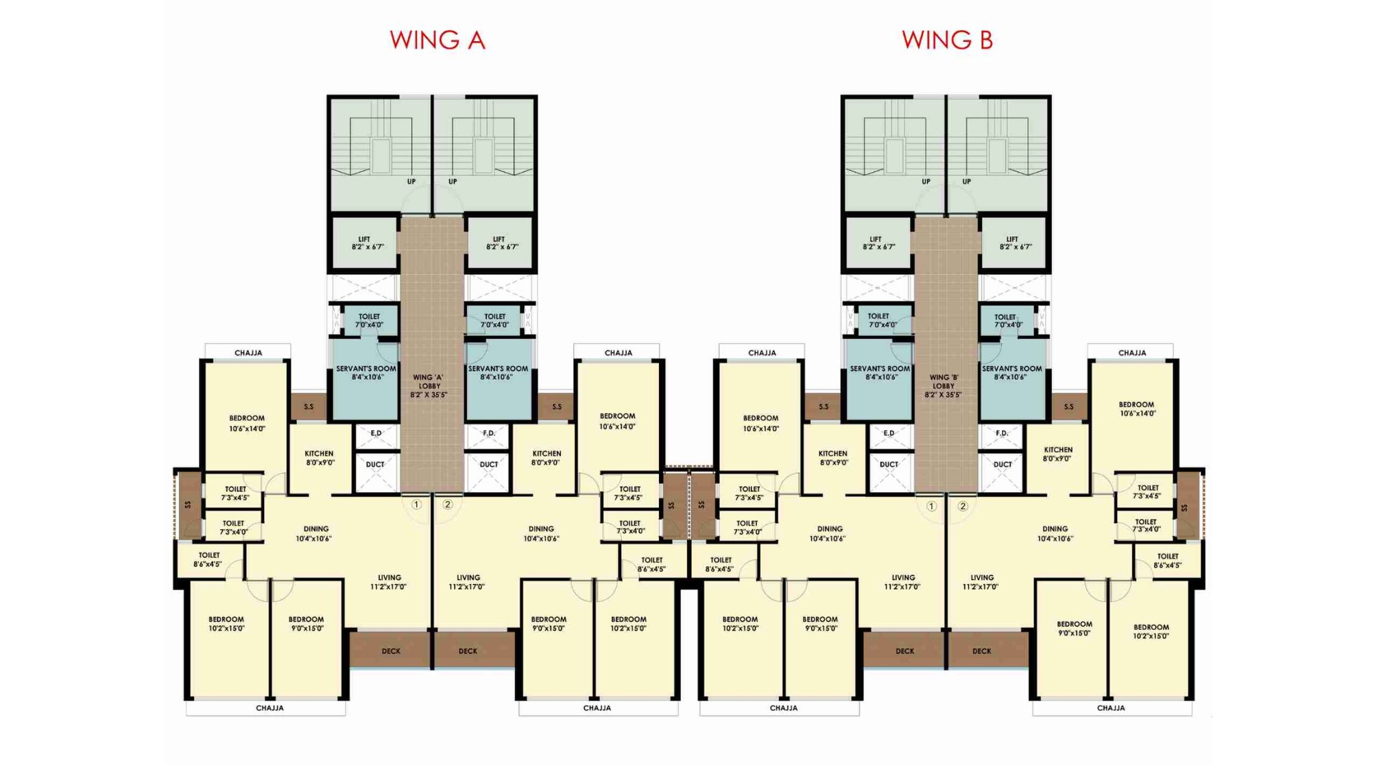 Moreshwar-19-East-Floor-Plan-Wing-A-B