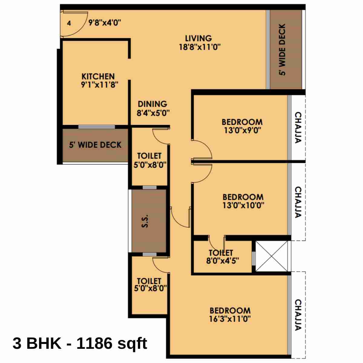 Moreshwar-19-East-Floor-Plan-3-BHK-1186-sqft