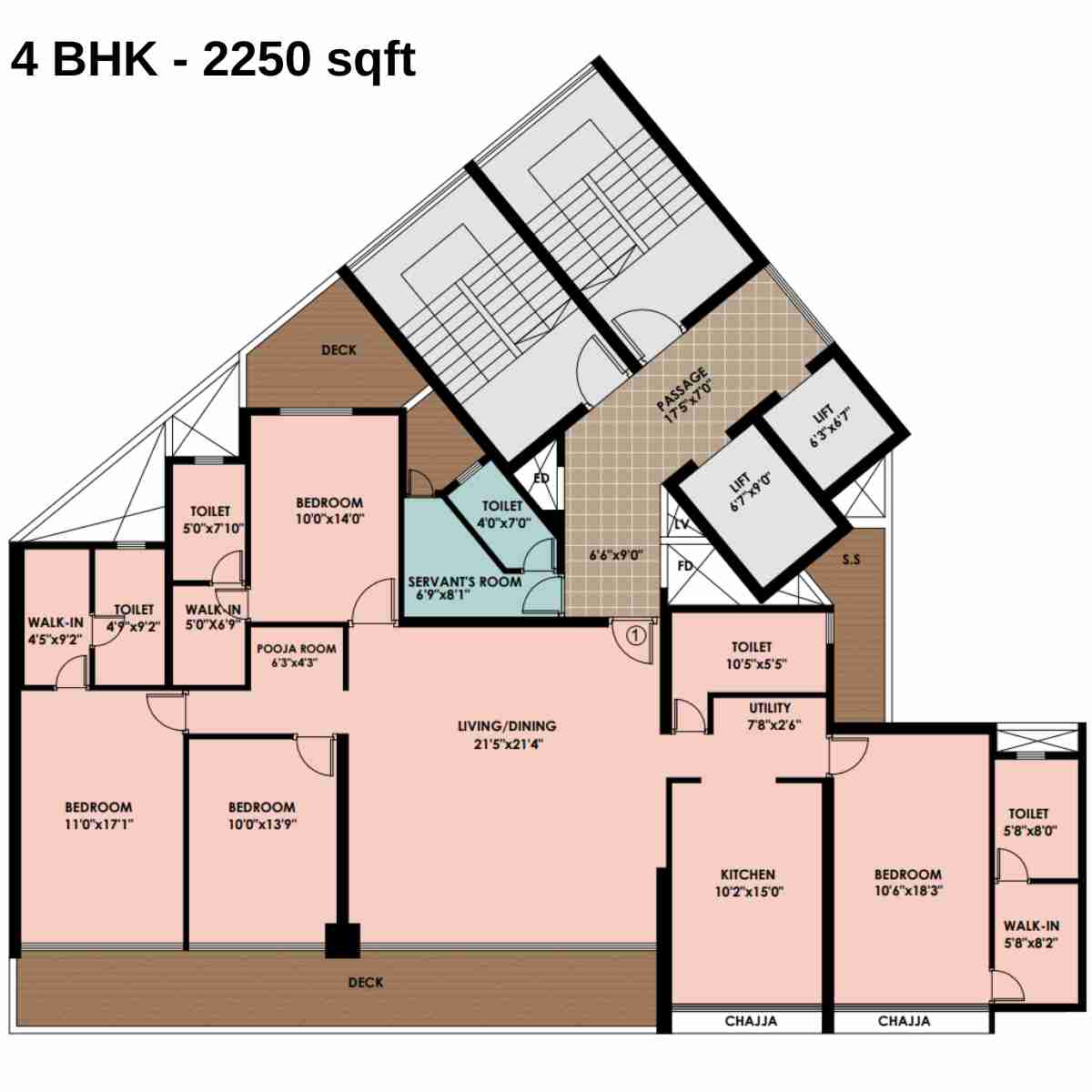 Moreshwar-19-East-Floor-Plan-Wing-G-4-BHK-2250-sqft